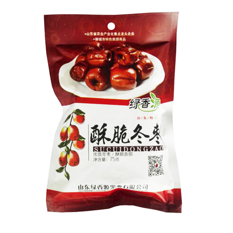 绿香源酥脆冬枣75g香甜酥脆无核冬枣