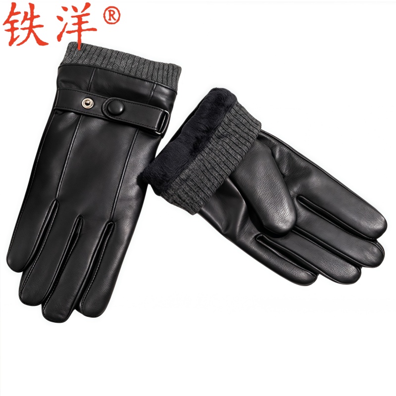 铁洋 头层绵羊皮加绒加厚保暖手套 PK88XH-0024 双高清大图