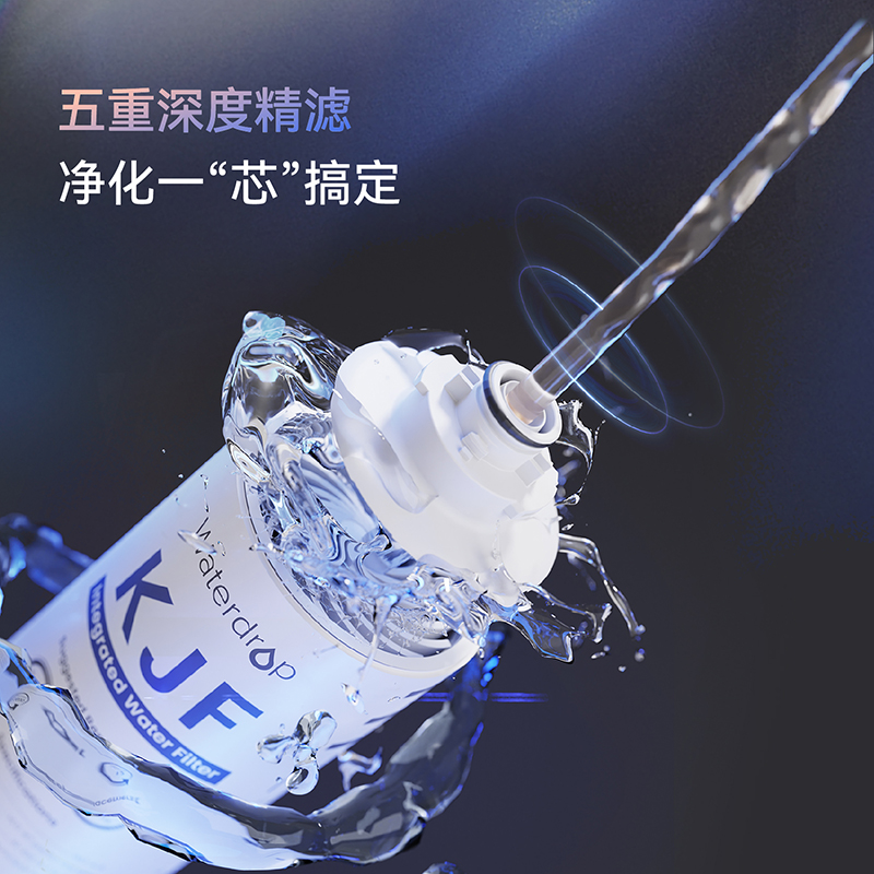厨下净水器家用 WD-K6 加热直饮一体机 厨房自来水过滤 RO反渗透净水器 续航反冲洗技术 白色 K6即热净水器高清大图