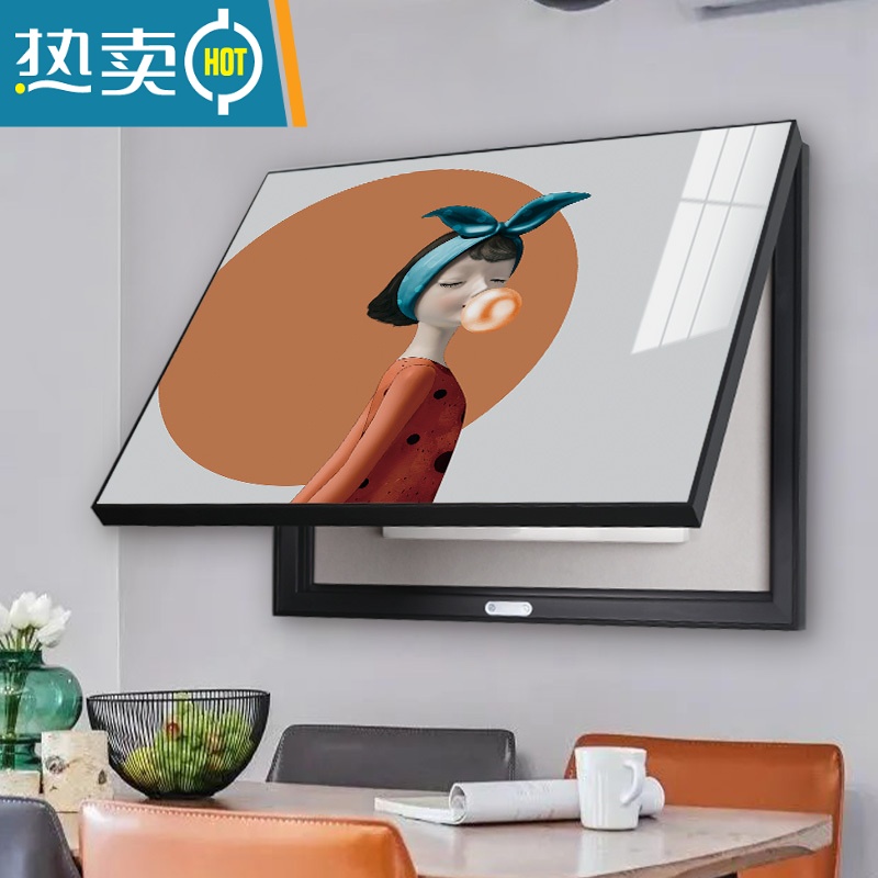 敬平北欧电表箱装饰画遮挡配电箱清新壁画现代简约创意弱电闸开关挂画装饰画高清大图