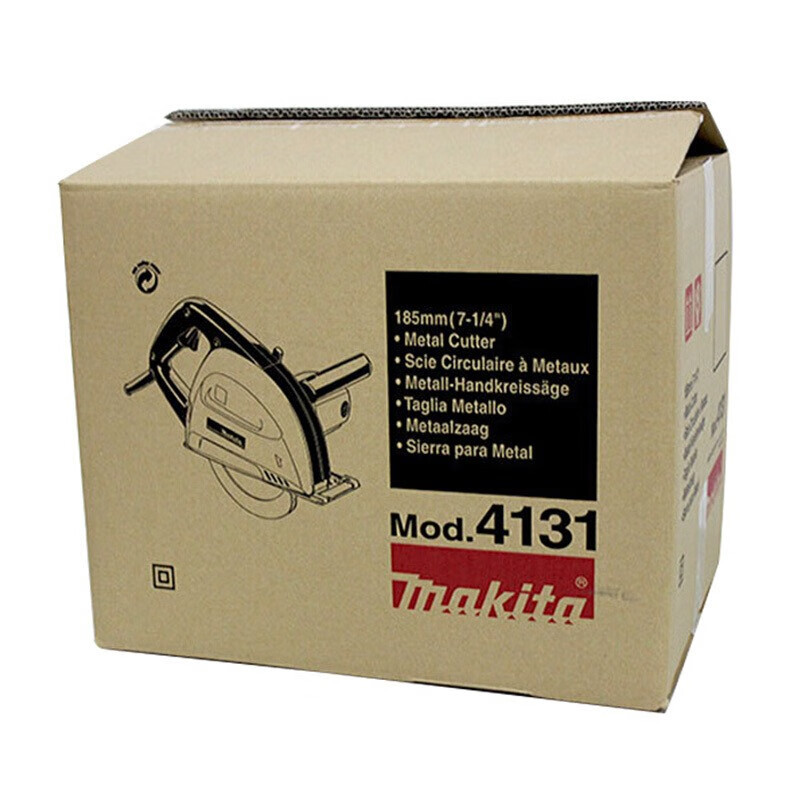 牧田(MAKITA)4131重型金属切割机手持式钢板铁板金属无毛棘切割1100W 185mm 7寸高清大图
