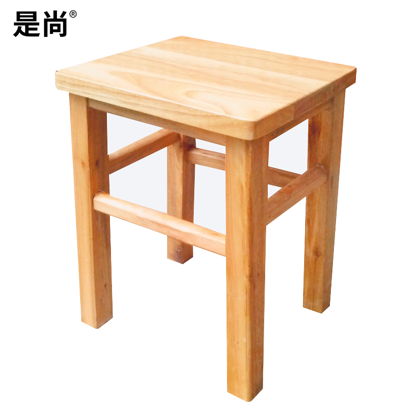 是尚 实木书桌椅 含1桌2方凳 1200*550*750MM 1套高清大图