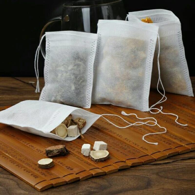 一次性无纺布过滤袋抽线茶包袋煮茶袋泡茶袋中药纱布袋料包茶包袋57cm