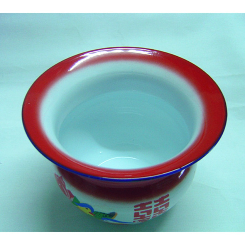 美帮汇喜庆婚庆子孙桶儿童小马桶老人老式高脚痰盂非搪瓷痰盂罐烤漆