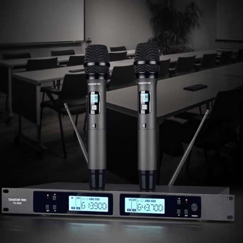 得胜 (TAKSTAR)TS-5899 一拖二无线手持麦克风(套装) U段无线话筒