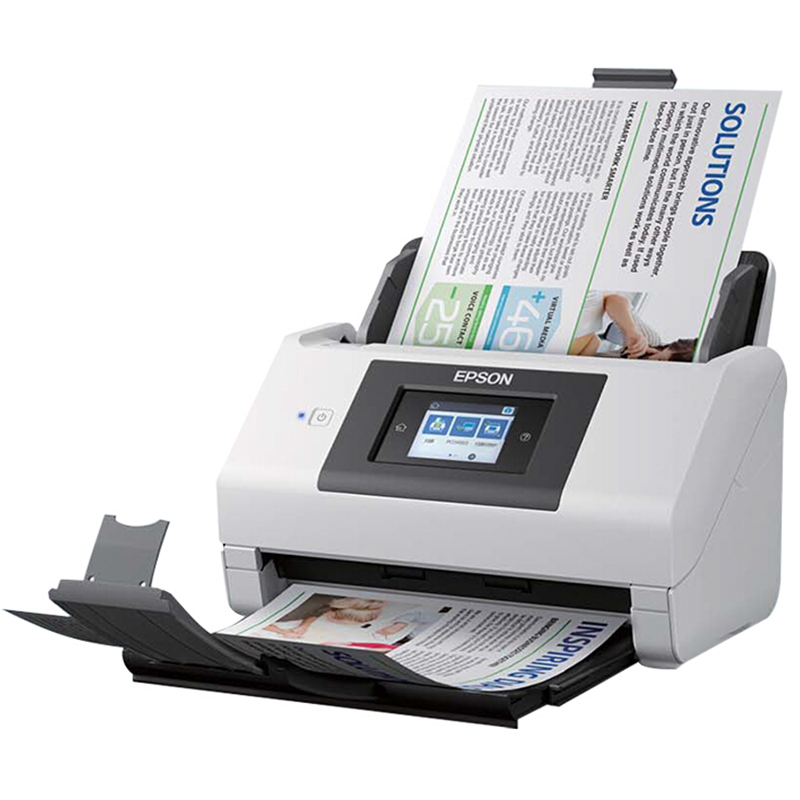 爱普生(EPSON)DS-780N A4 馈纸式双面高速彩色扫描仪(白色)