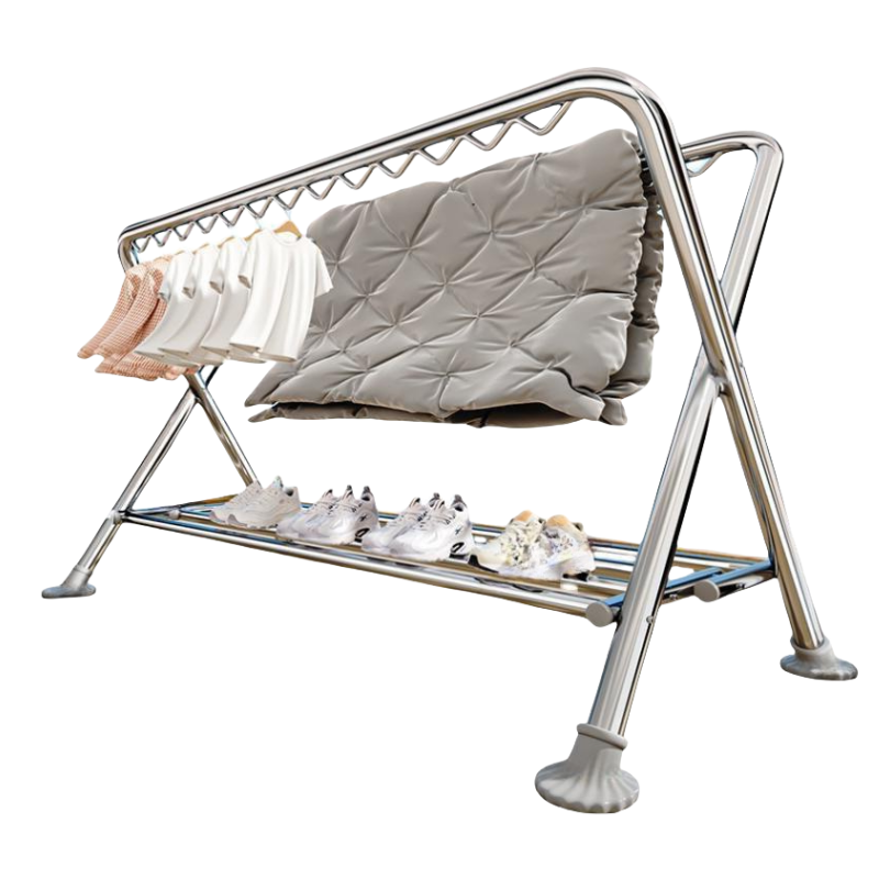 怡卓欧折叠晾衣杆1.4*1.5m个高清大图