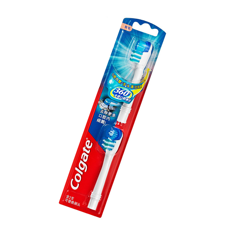 高露洁(Colgate)360全面口腔清洁电动牙刷替换刷头高清大图