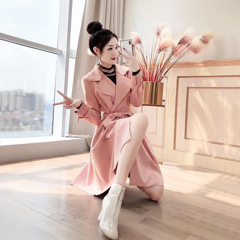艳如飞风衣2020新款中长款女英伦风高端大气流行女装显瘦时尚潮气质外套风衣