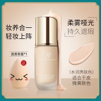 透蜜粉底液持久保湿遮瑕膏水润控油裸妆bb霜女学生平价化妆品 (水润款)亮肤色K02 送[美妆蛋一个]