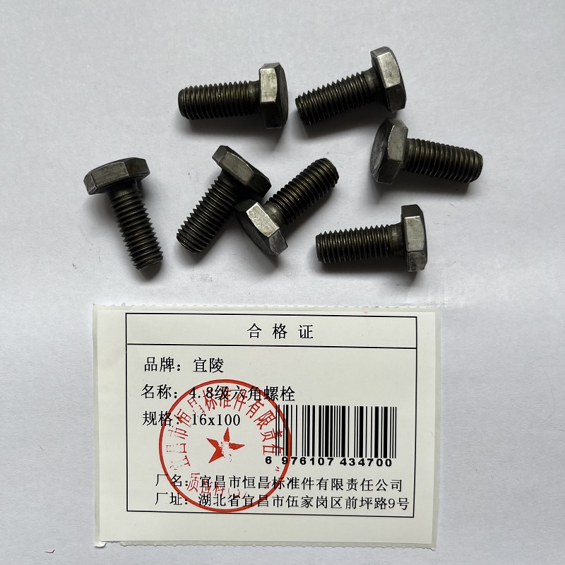 宜陵 4.8级六角螺栓 16x100 件高清大图