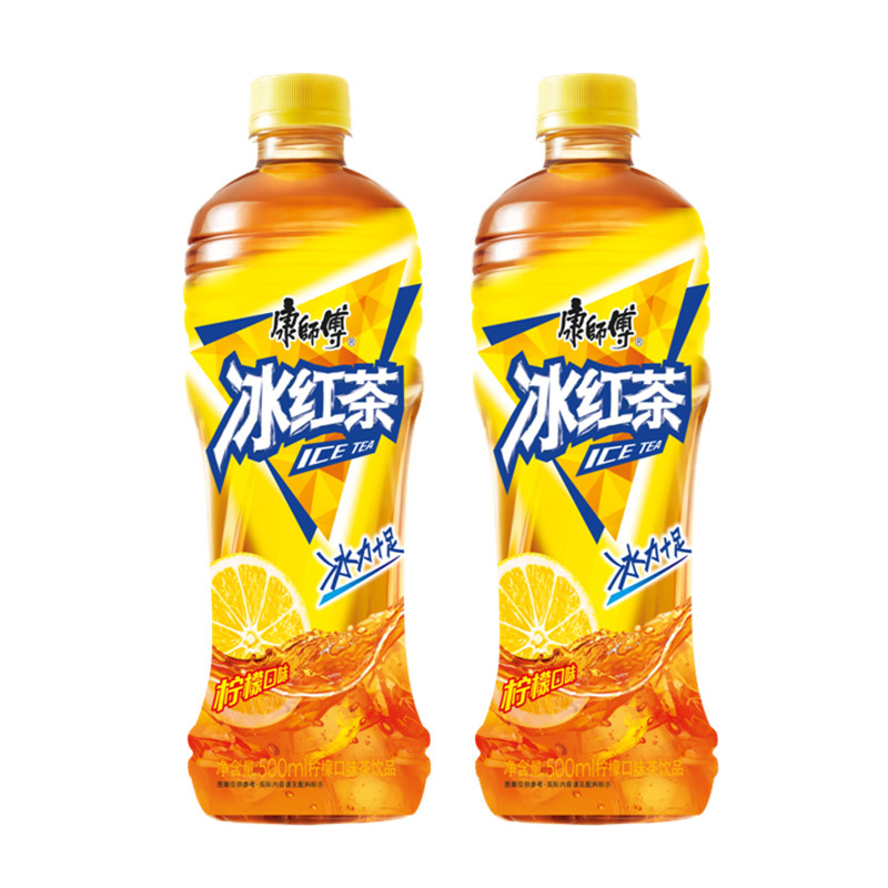 康师傅 冰红茶柠檬味500ml*24入整箱瓶装 茶饮品饮料(新老包装随机发货)