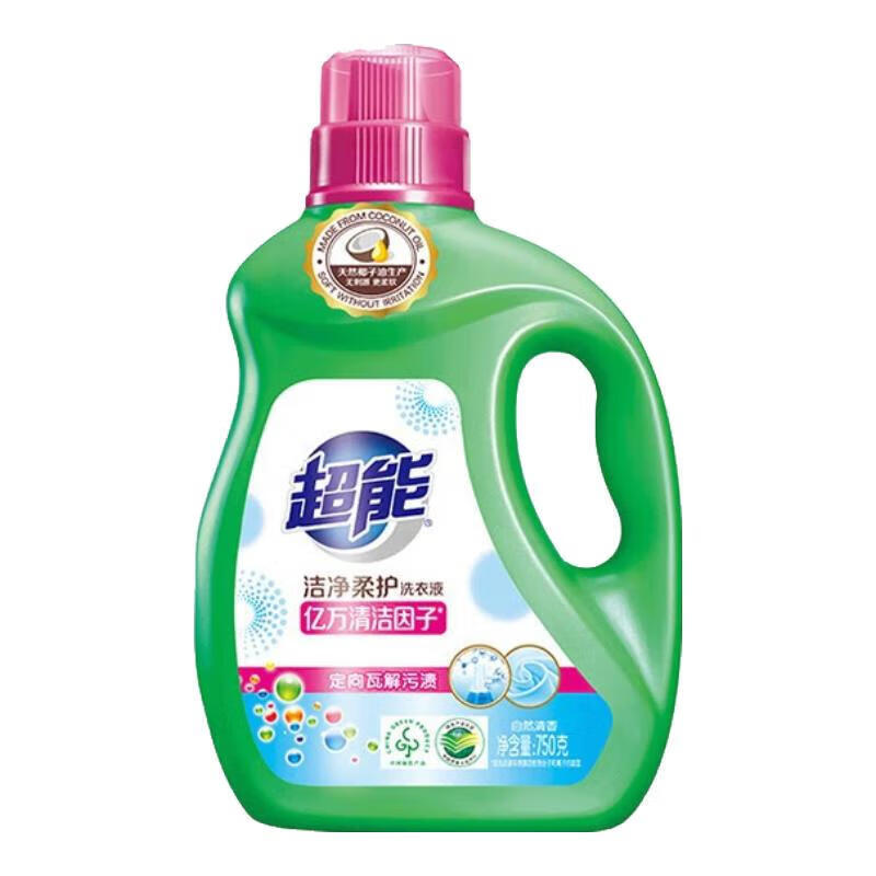 超能 洁净柔护洗衣液 750g
