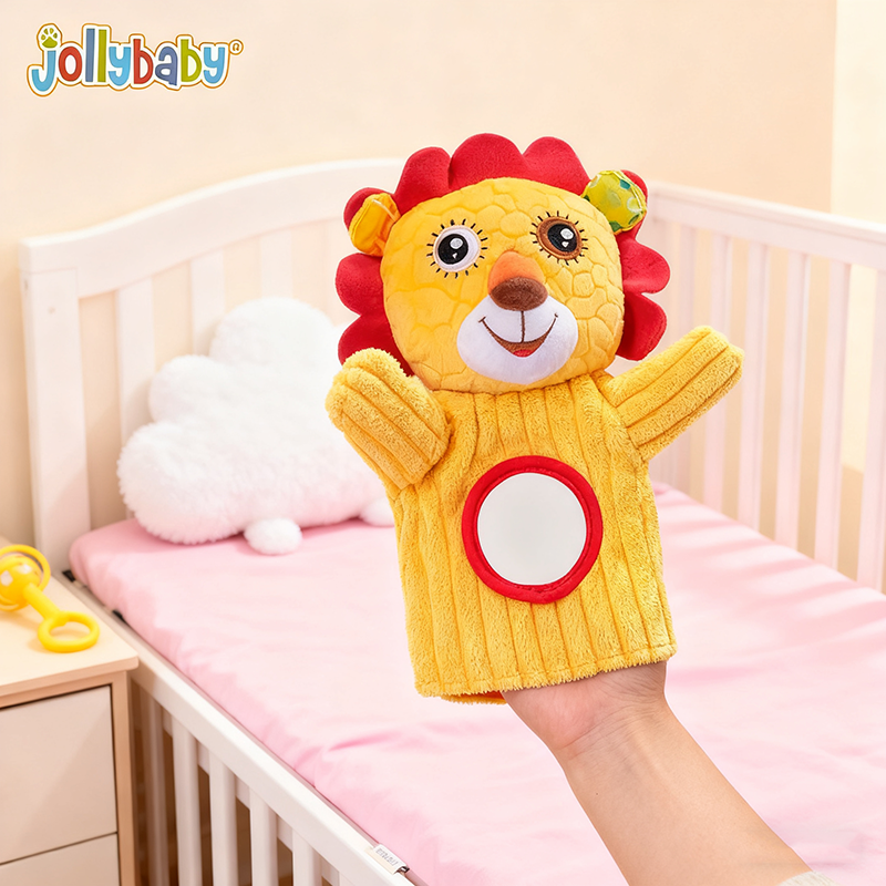 jollybaby婴儿车载玩具挂件新生儿摇铃推车玩具宝宝床铃1岁0-6月 猴子安抚手偶