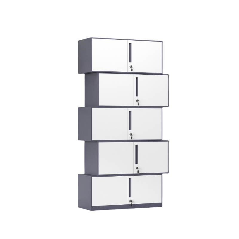 金佑莱更衣柜宿舍储物柜铁皮柜子玻璃文件柜资料柜凭证柜带工具柜 个(分体五节柜)高清大图