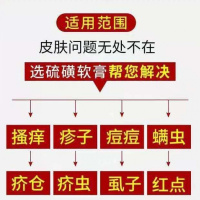 [优选好货]硫磺软膏10%含量疥疮结节螨虫虱湿疹皮炎手足体癣皮肤瘙痒止痒