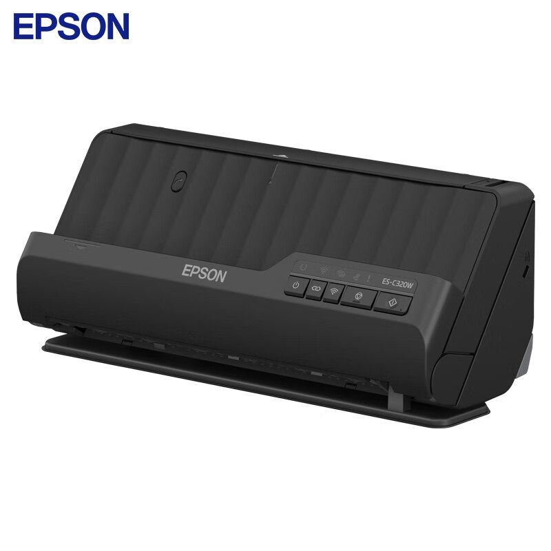 爱普生(EPSON)ES-C320W A4馈纸式扫描仪30ppm 紧凑U型双面高速高清自动连续扫描无线wifi