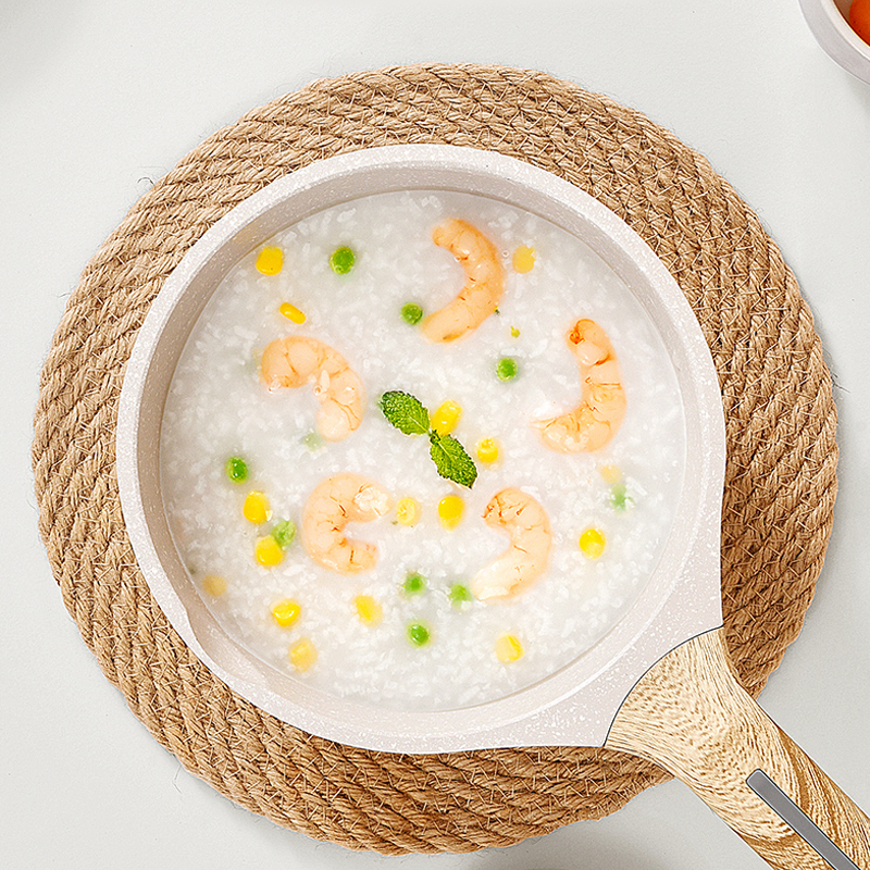 荣事达(Royalstar)麦饭石小奶锅20cm+蒸格宝宝婴儿辅食锅家用不粘热奶泡面燃气电磁炉通用RA13221305