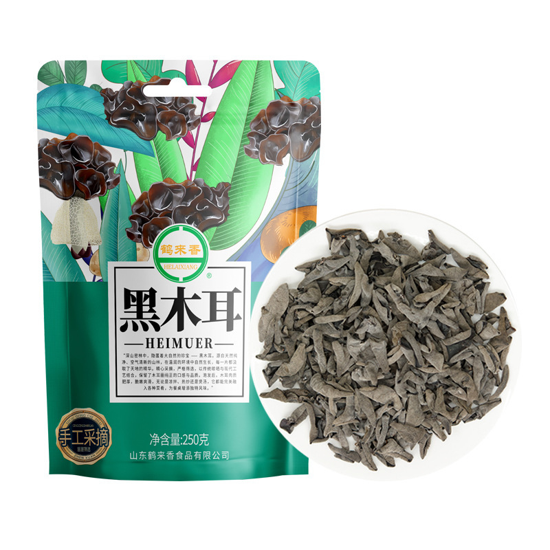 鹤来香 黑木耳250克特产干货秋木耳干肉厚无根天然 东北秋木耳250克(肉厚口感好)