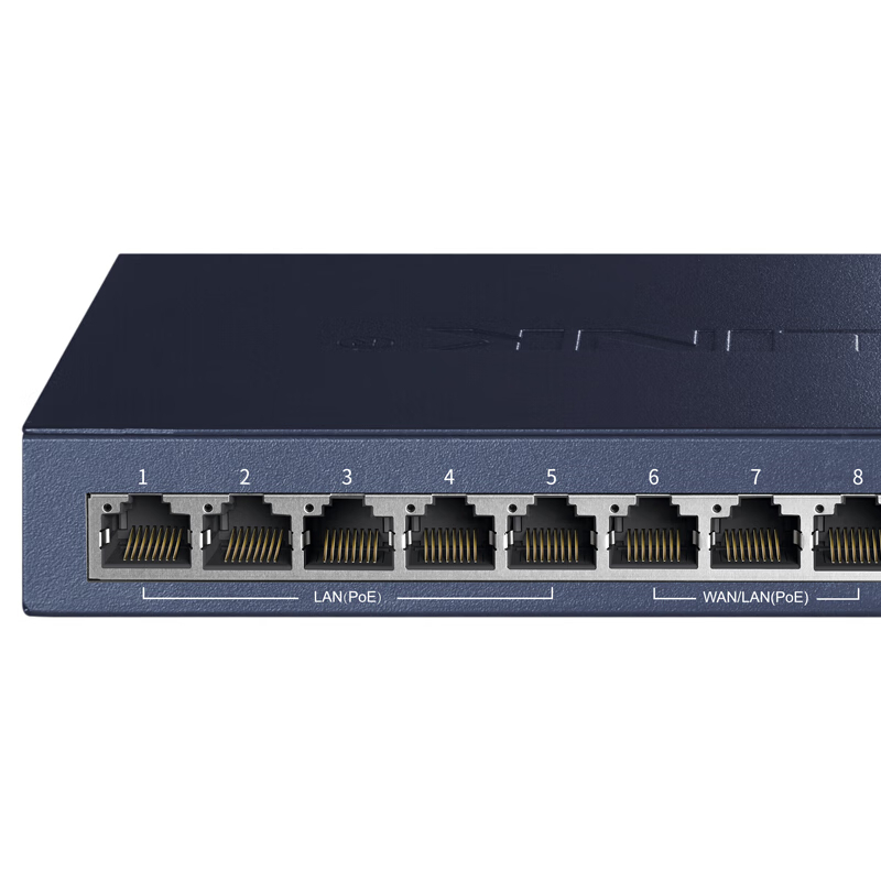 TP-LINK 企业级 路由器 千兆端口/8口PoE供电/AP管理/多WAN口 TL-R489GP-AC