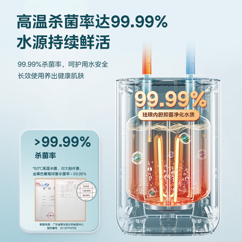 美的(Midea)[8年质保]小厨宝电热水器5升储水式家用一级能效2000W洗菜碗厨房热水宝F05-20A1C(ES)高清大图