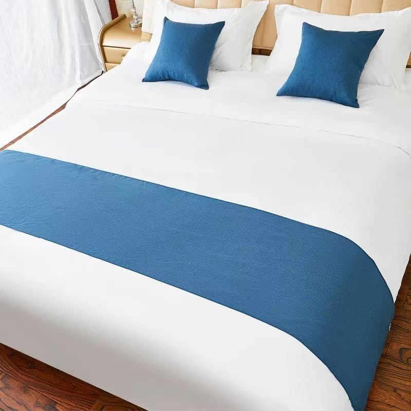 顾享家 床尾巾床旗 190*50cm/床高清大图