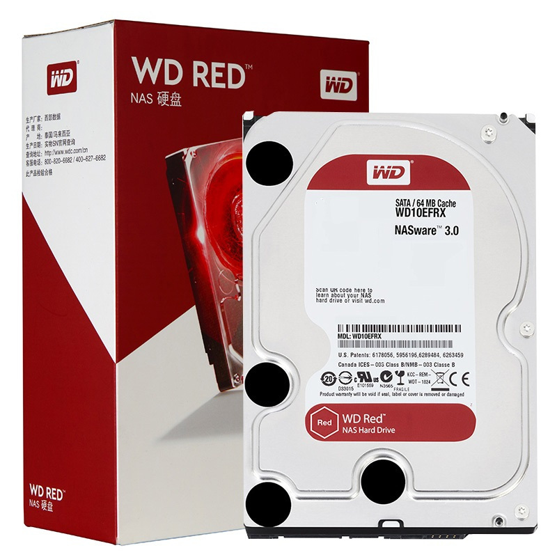 西部数据(WD)红盘 3TB硬盘(NAS) SATA6Gb/s 64M 网络储存(WD30EFRX)定制版
