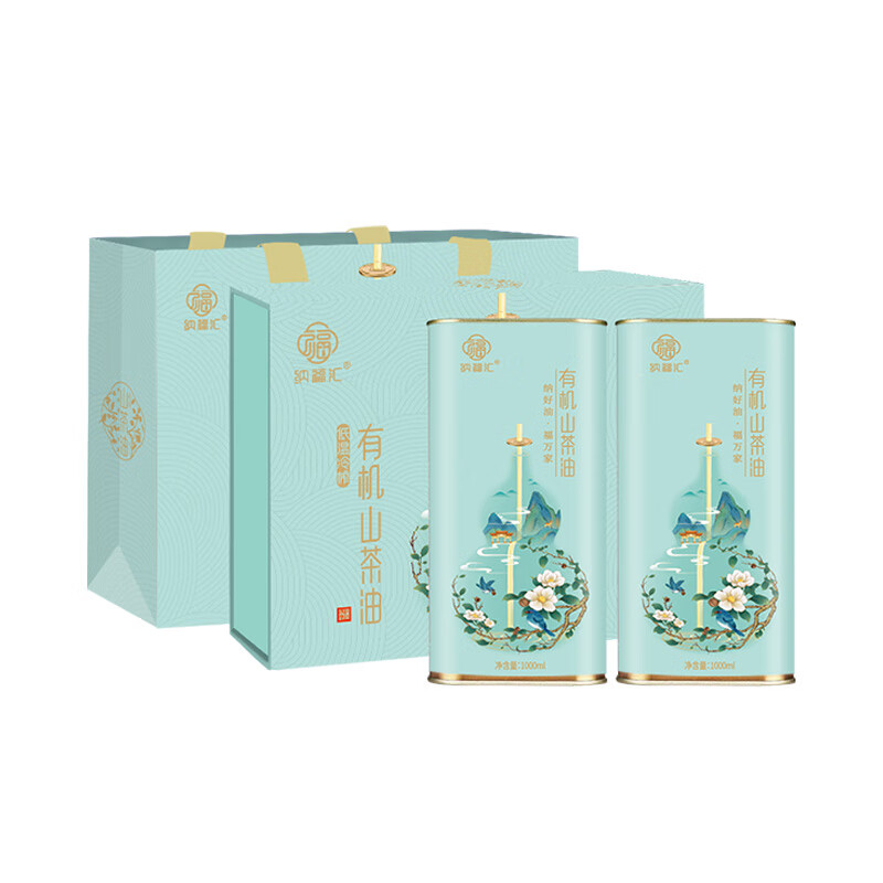 纳福汇山茶油福禄礼盒1000ml*2(罐装)高清大图