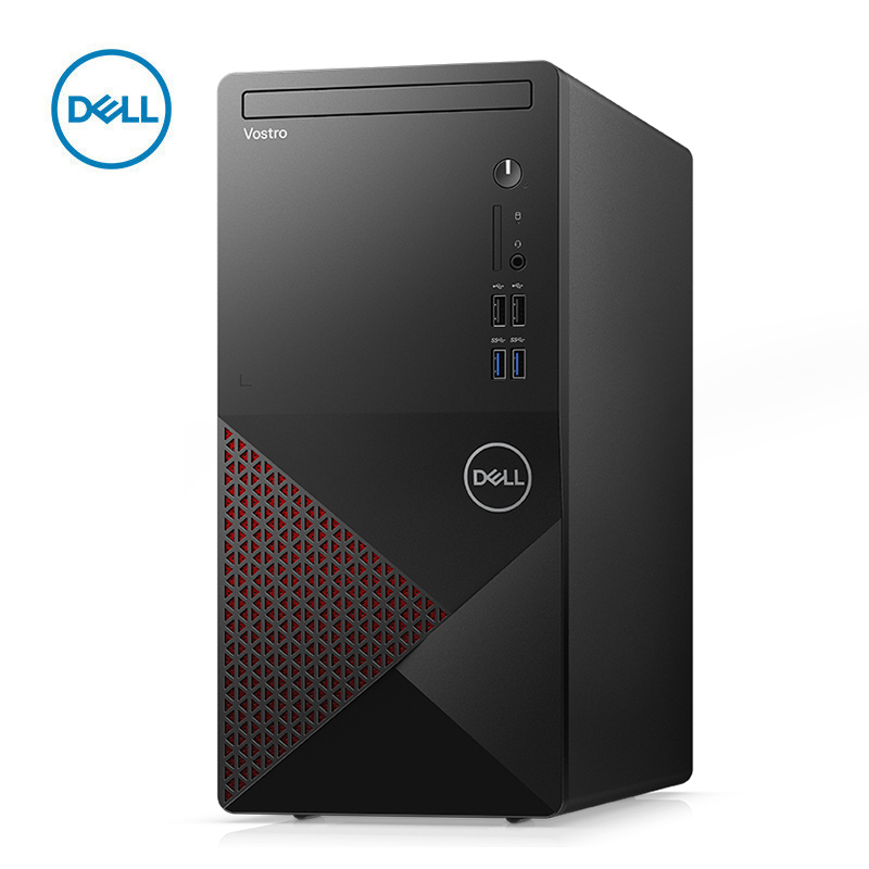 戴尔(DELL) Vos成就3881十代酷睿 i5-10400 商用办公高性能台式电脑游戏设计主机i5-10400 8G内存 256G固态+1T机械 2G独显 定制