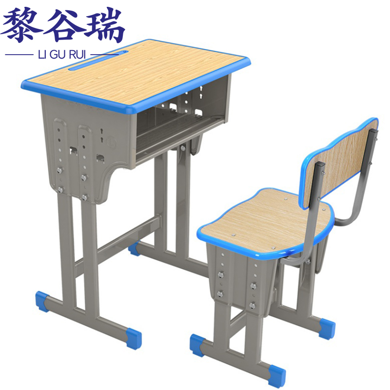 黎谷瑞课桌椅 课桌椅双柱一桌一椅套
