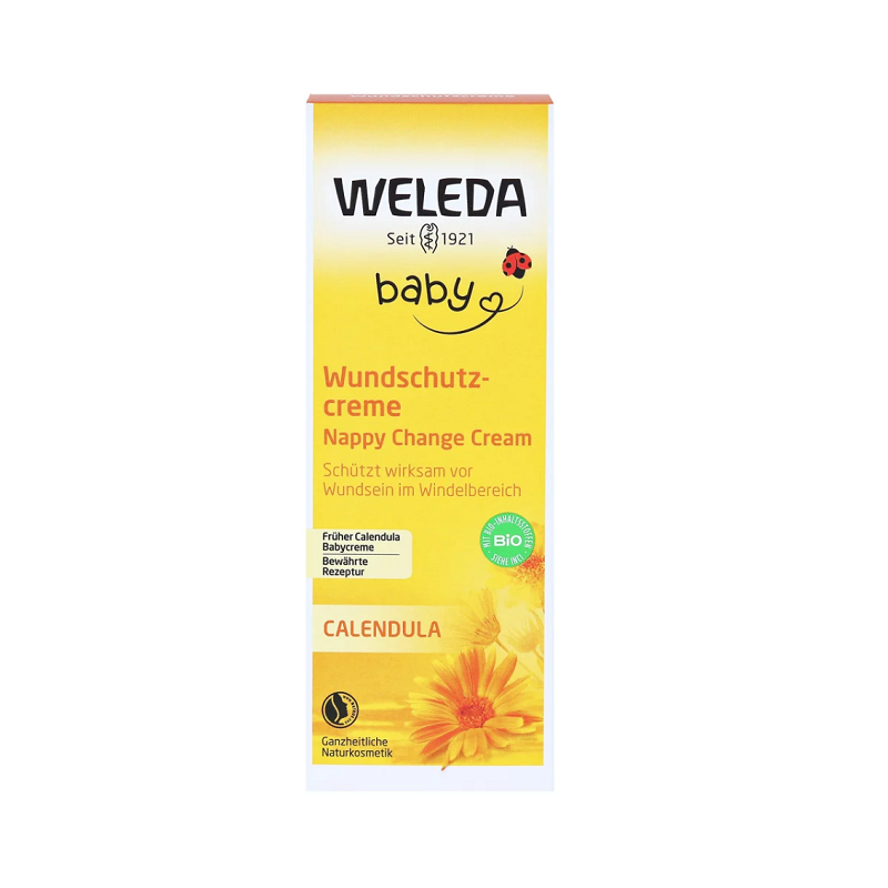 维蕾德(WELEDA)婴儿护臀膏金盏花有机臀部膏75ml新生儿宝宝屁屁乐护臀霜新款包装德国原装进口