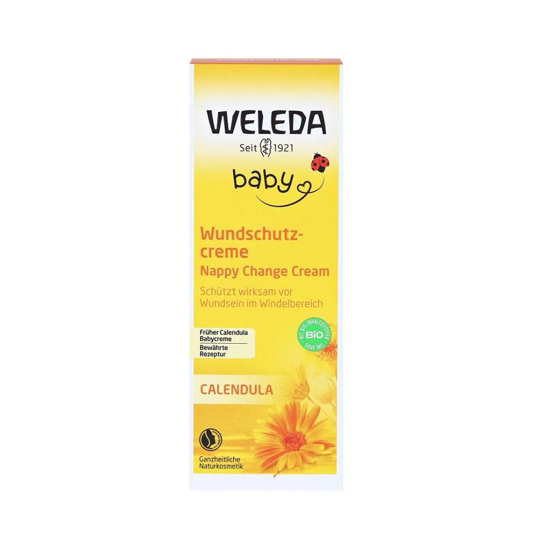 维蕾德(WELEDA)婴儿护臀膏金盏花有机臀部膏75ml新生儿宝宝屁屁乐护臀霜新款包装德国原装进口