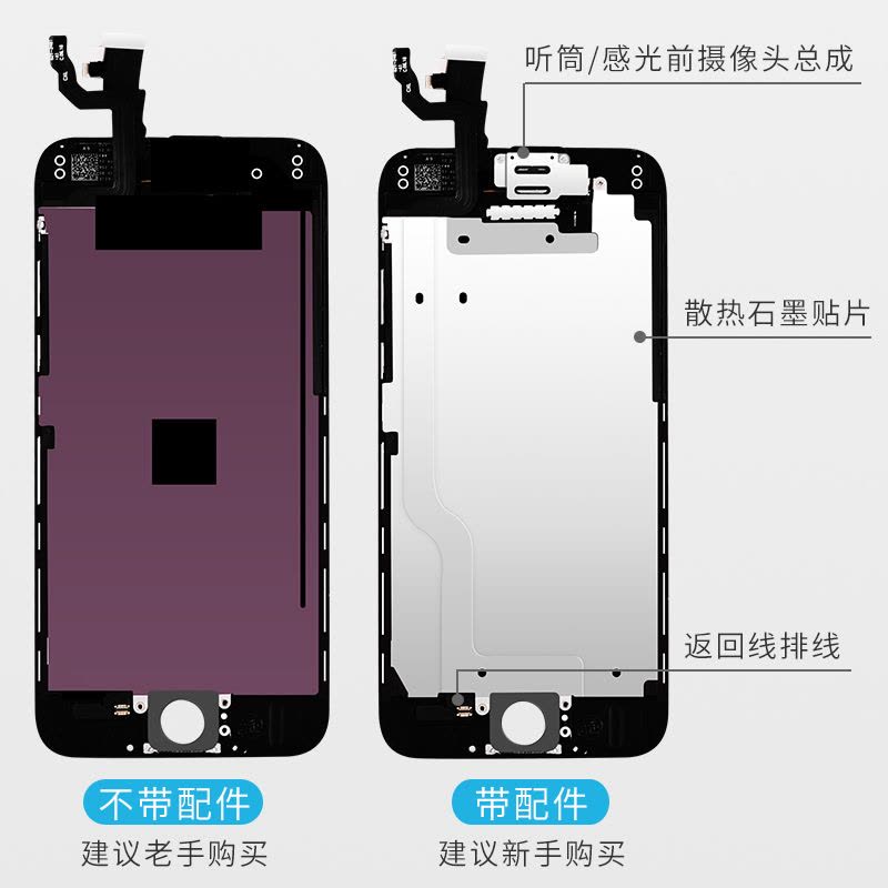 帆睿 苹果6屏幕总成iphone6 5s 7代6s plus六6sp七内外屏液晶 苹果7p屏幕总成（5.5）白色 带配件图片