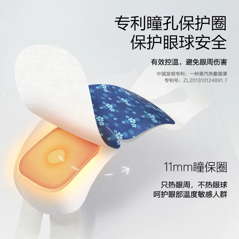 珍视明忆江南蒸汽热敷眼罩(叶黄素)10袋/盒高清大图