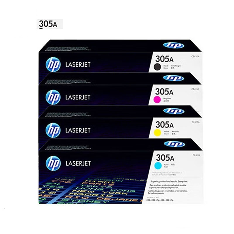 惠普(HP) 305A CE410A-3A 硒鼓原装四色套装 适用HP M351a/M451dn/M451nw/M375高清大图