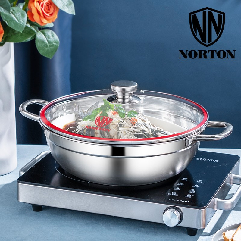 诺顿(NORTON) 福森家味多用火锅32cm+漏勺x2 3TFS032