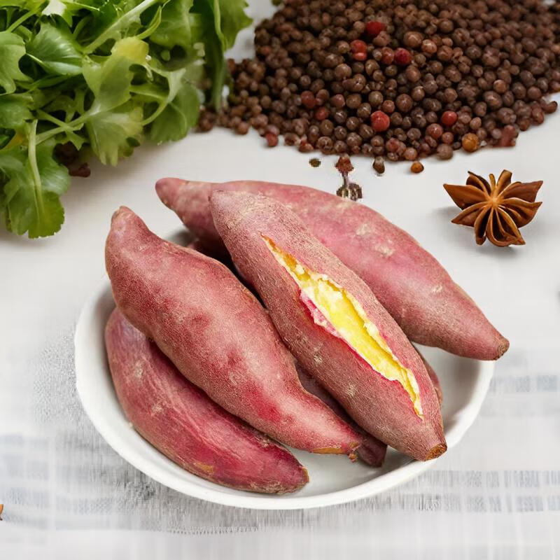 [西沛生鲜]海南新鲜小香薯 净重2.5斤 中果 板栗红薯新鲜现挖农家自种地瓜蜜薯软糯香甜高清大图