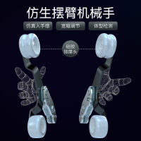 HYUNDAI智能按摩椅6130家用全身全自动太空豪华舱小型多功能电动沙发深V零重力颈椎肩腰揉捏按摩器高配灰色