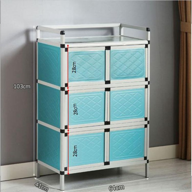 铝合金碗柜阿斯卡利家用厨房餐边收纳多能出租房经济简易灶台储物杂置