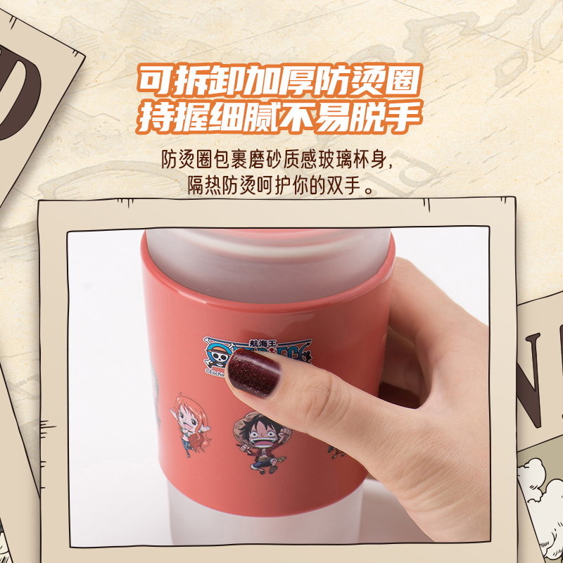 海贼王咖啡玻璃杯男女情侣办公室喝茶杯子