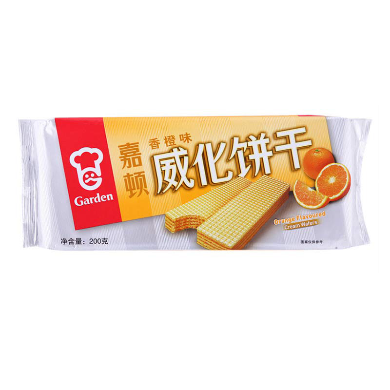 嘉顿 威化饼干(香橙味)200g/袋