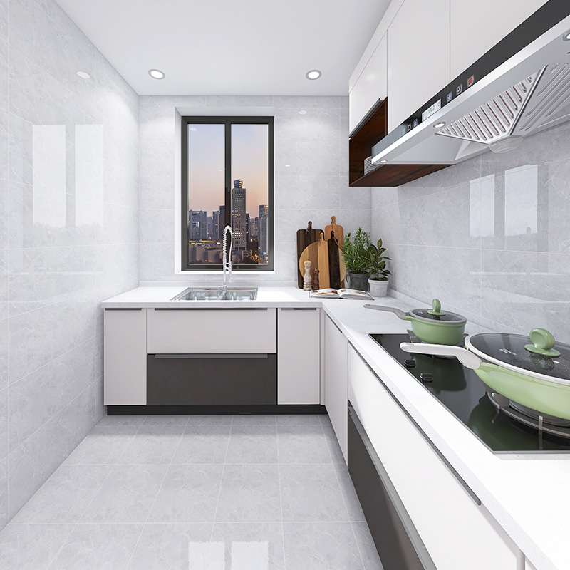 斯米克瓷砖卫生间厨房墙砖300600北欧简约浴室厕所防滑地砖蒙特灰云雾