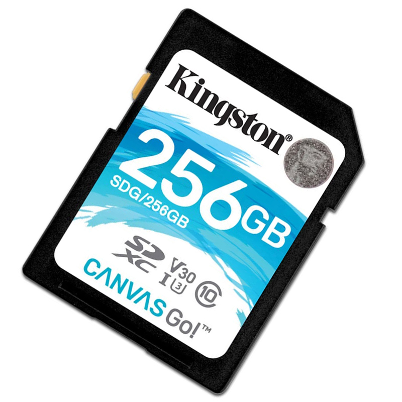 金士顿(Kingston)256GB SD卡 读90MB/s写45MB/s V30 U3 CLASS 10高速相机存储卡