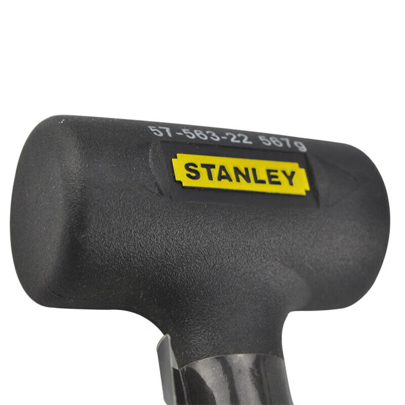 史丹利(STANLEY)橡胶防震锤瓷砖地砖地板安装锤减震锤无弹力橡皮锤子榔头 黑色 57-563-22高清大图
