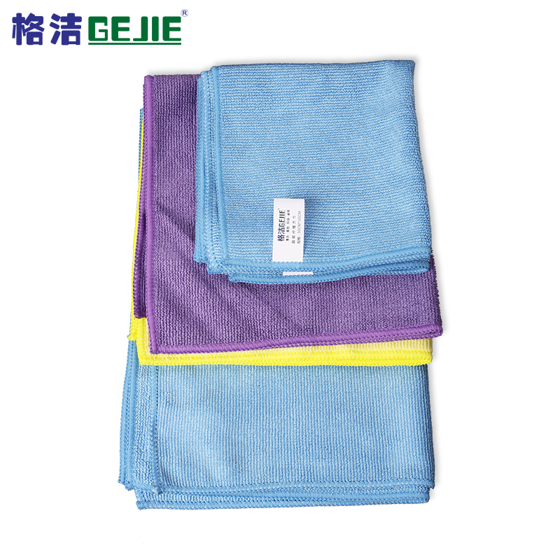 格洁 830302 超细纤维擦拭布 30cm×30cm×50片/箱 黄色 吸尘吸水毛巾 洗车擦车擦玻璃毛巾高清大图