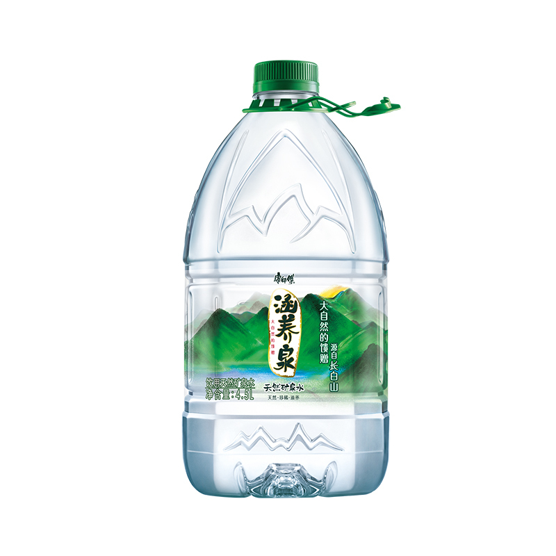 康师傅 涵养泉天然矿泉水4.5l*4瓶 整箱装 家庭用水