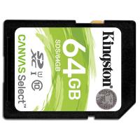 金士顿(Kingston)64GB 高速SD卡 读80MB/s CLASS 10相机内存卡存储卡 单反 微单闪存卡