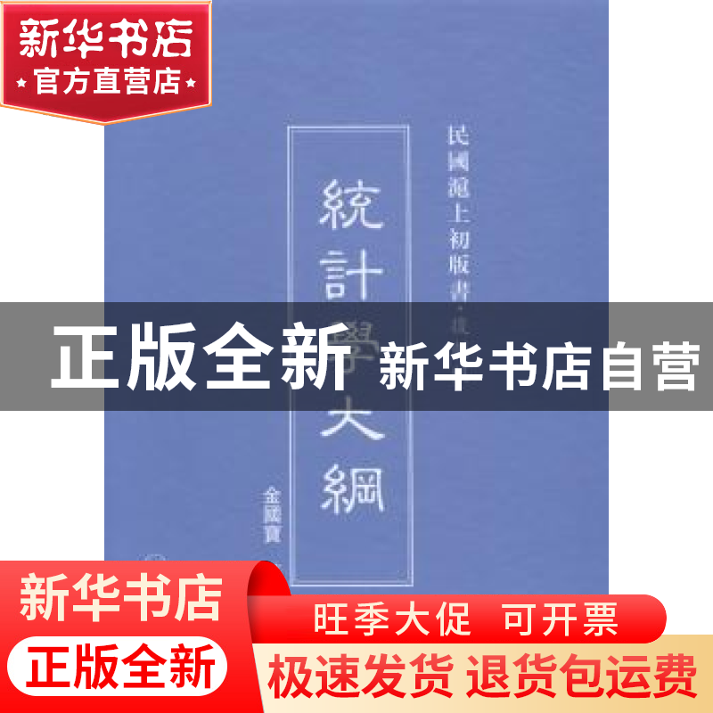 正版 统计学大纲 金国宝著 上海三联书店 9787542646507 书籍高清大图