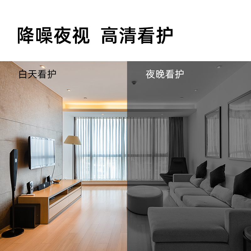 创米小白 摄像头移动追踪侦测家用360度自动旋转无线监控摄像头夜视高清 Y2夜视版+64G内存卡高清大图