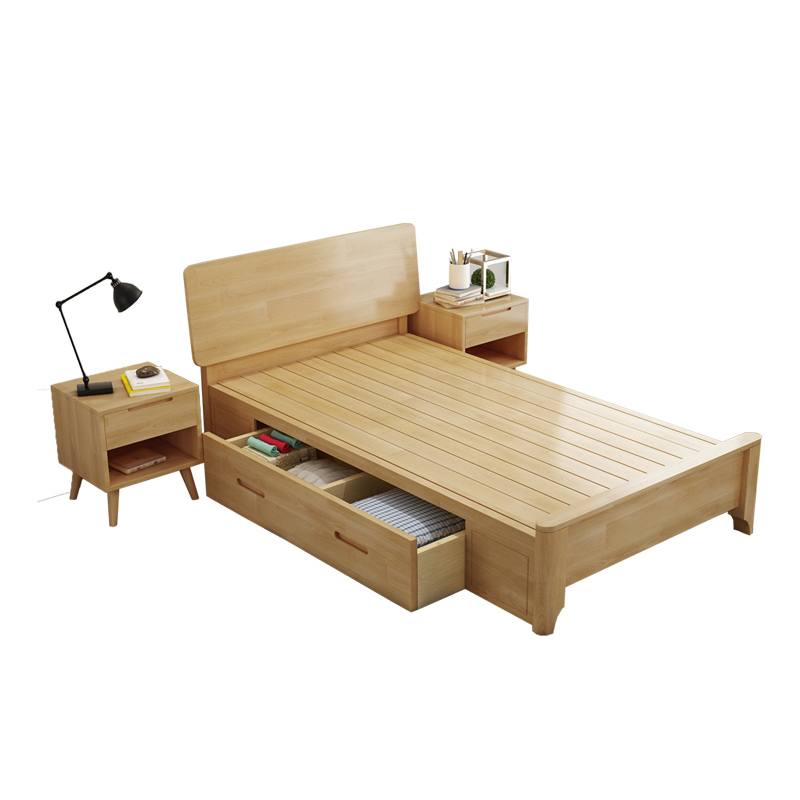 榭邦xb190办公家具18米带抽实木床